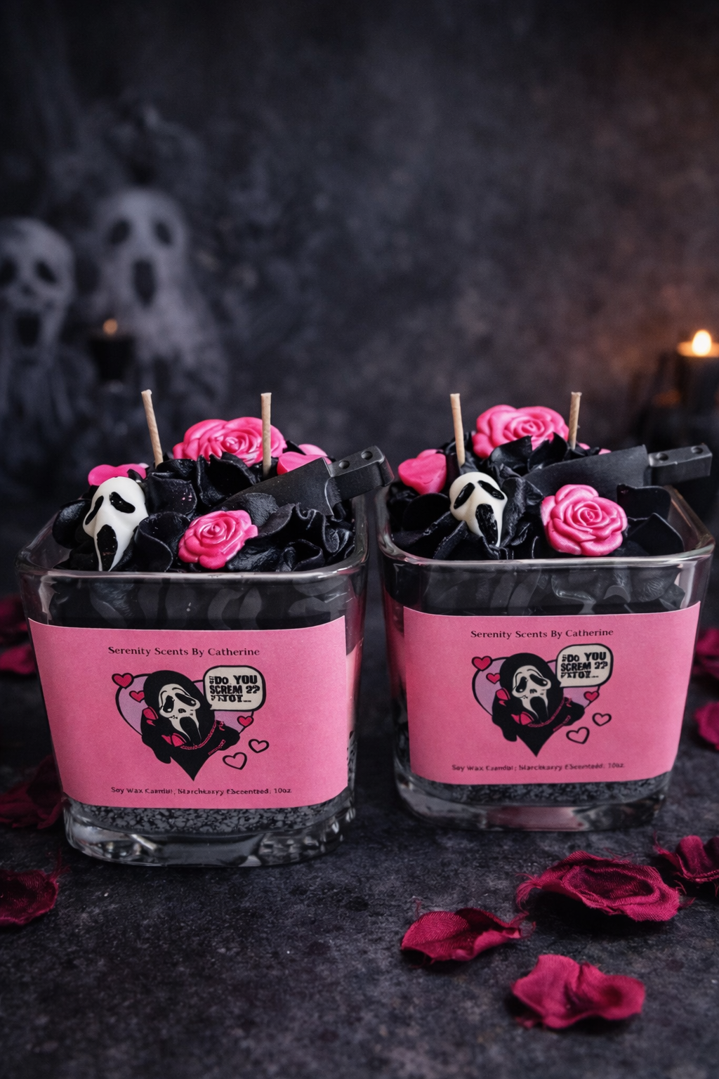 Ghost Face Candle (Halloween Collection)