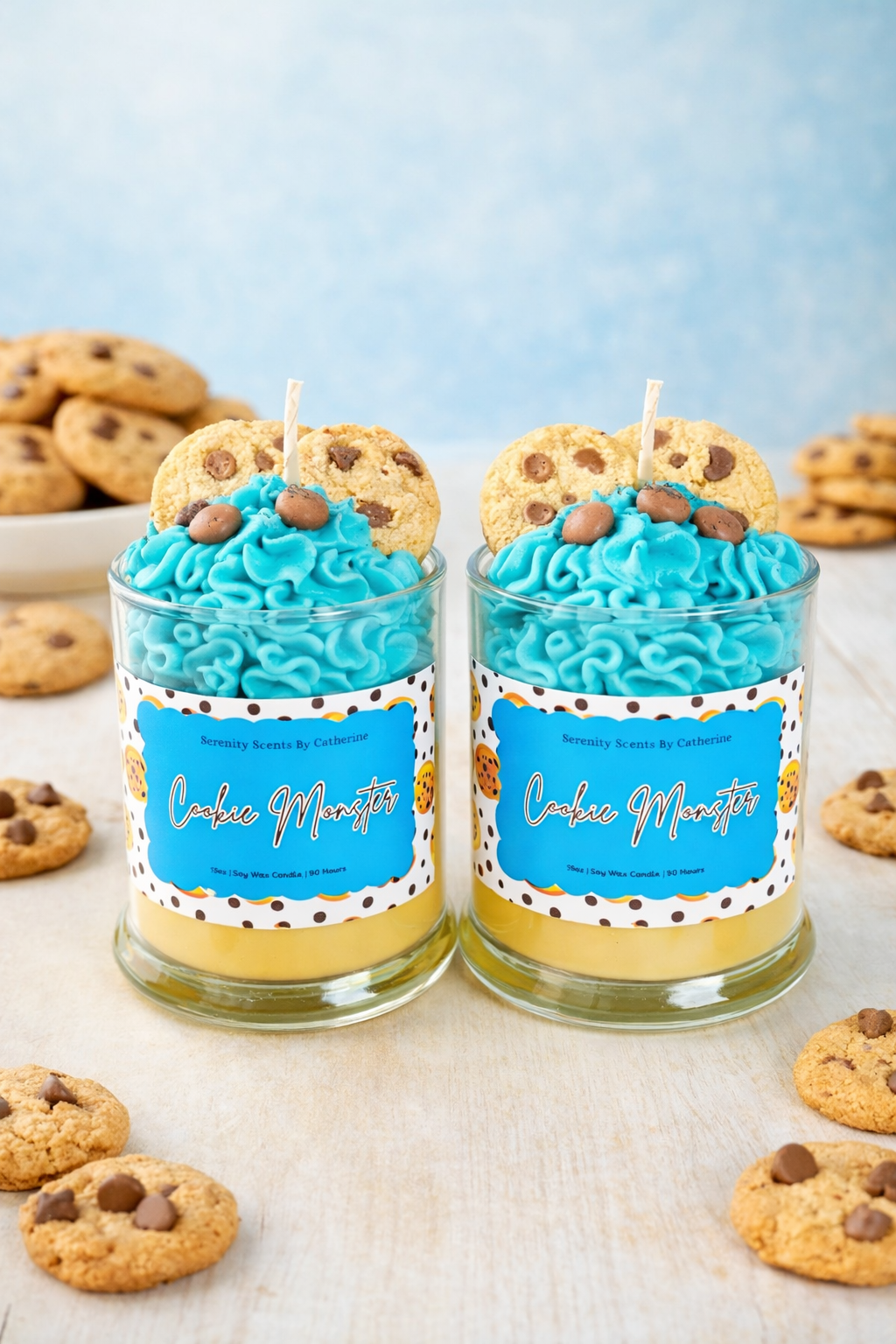Cookie Monster Soy Wax Candle