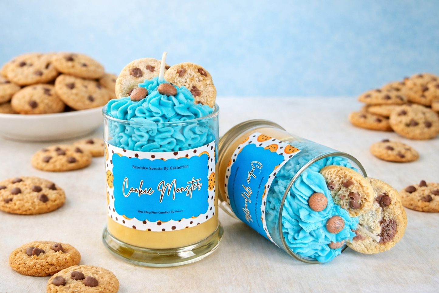 Cookie Monster Soy Wax Candle