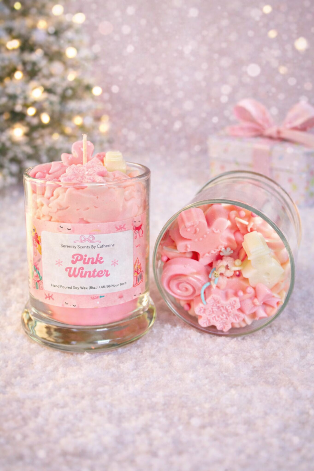 Pink Winter Soy Candle