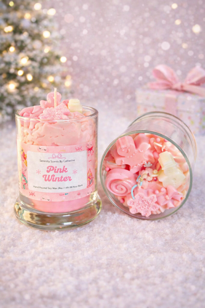 Pink Winter Soy Candle